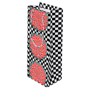 Digital Flower [Wine] by Kenneth Yoncich Wine Gift Bag
