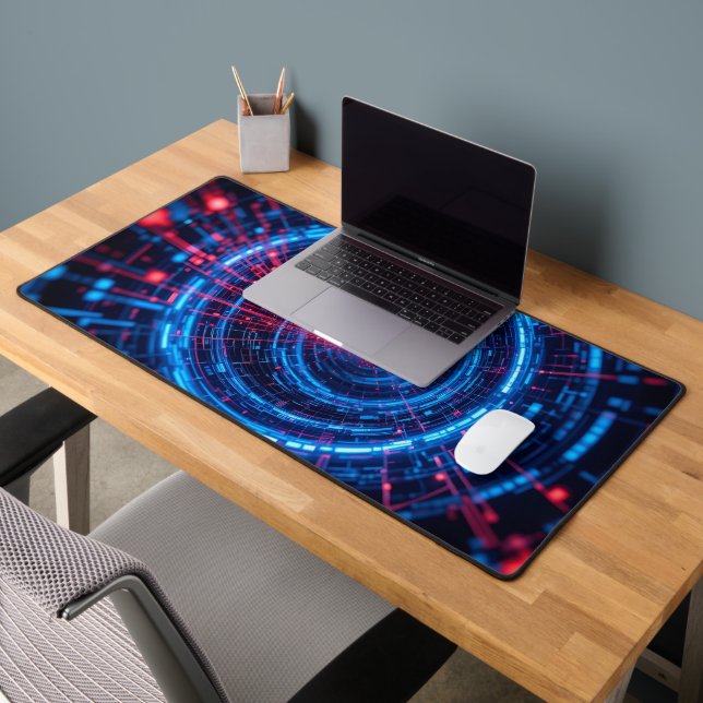 Digital Fortress: The Secure Stream Desk Mat (Office 2)