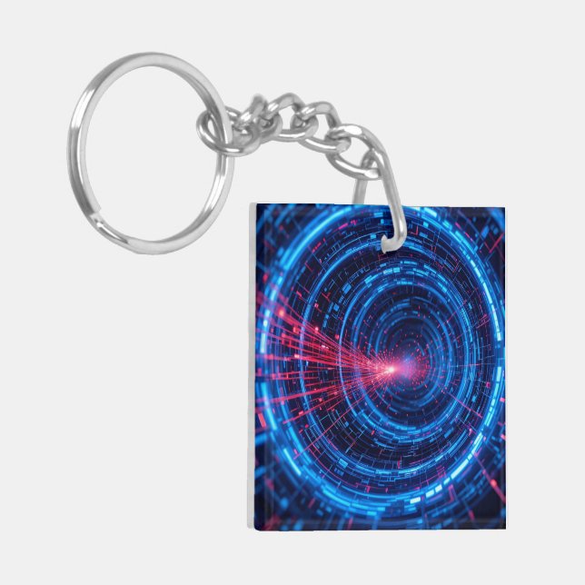 Digital Fortress: The Secure Stream Key Ring (Front Left)