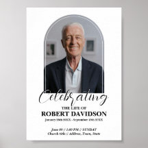 Digital Funeral Announcement Instant Download