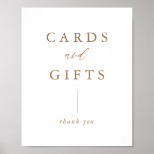 Digital Gold Rustic Cards and Gifts Wedding Sign