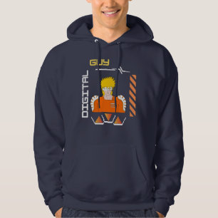 digital guy in a digital world hoodie