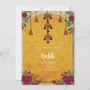 Digital Haldi invitation & Indian wedding card