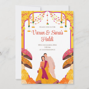 Digital Haldi invitations & Digital Haldi invites