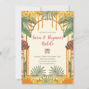 Digital Haldi invitations Pithi invites