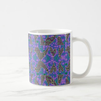 Digital Hearts and Birds Mug
