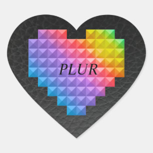 digital hearts leather background heart sticker