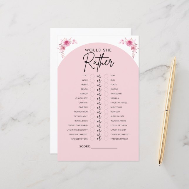 Digital Hens Party Game, Bachelorette Party Game (Front/Back In Situ)