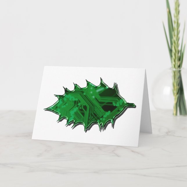 Digital Holly Holiday Card (Front)