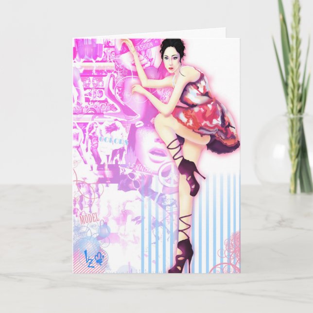 Digital illustration inspired "Vogue China - Princ Card (Front)