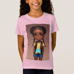 Digital illustration of an African-American girl T-Shirt