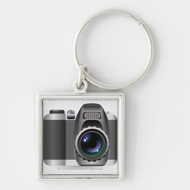Digital illustration of digital camera key ring (Front)