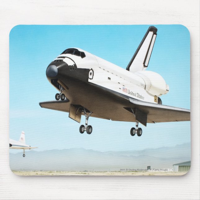 Digital illustration of Space Shuttle Mouse Mat (Front)