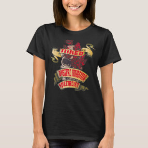 Digital Imaging Specialist Inked Skull & Red Roses T-Shirt