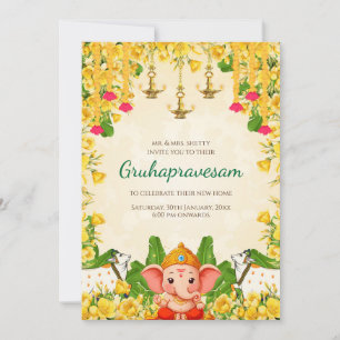 Digital Indian Housewarming invitation Tamil