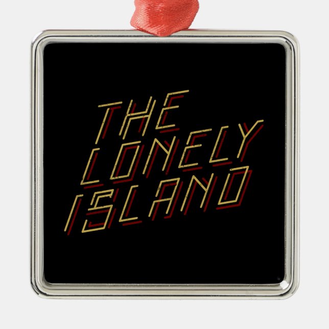 Digital Island Metal Tree Decoration (Front)