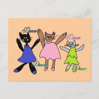 digital kittys dance postcards