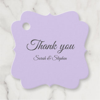 Digital Lavender Favor Tags