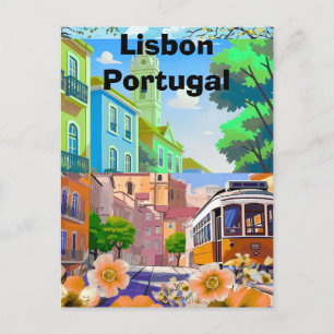 Digital LISBON Trip Surprise Gift Ticket︱Portugal  Postcard