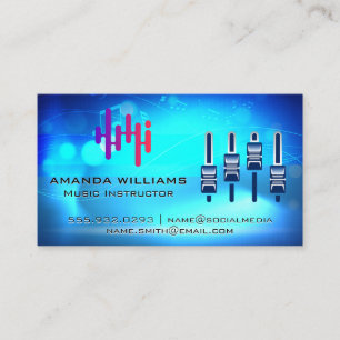 Digital Logo   Mixer   Music Background Business Card