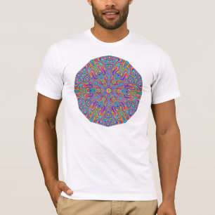 Digital Mandala Kaleidoscope T-shirt