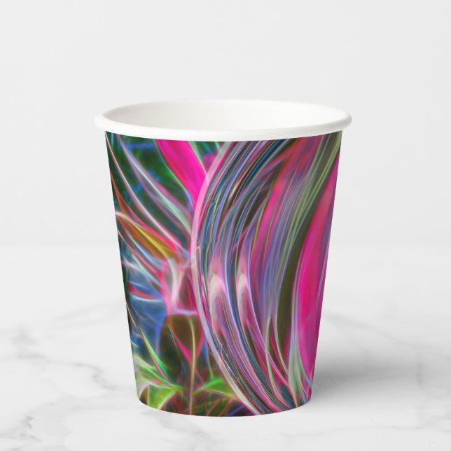 Digital Marble Soap Bubble   Paper Cups (Front)
