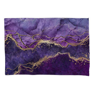 Digital Marbling Illustration: Artistic Texture. Pillowcase