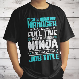 Digital Marketing Manager Job Title Profession T-Shirt