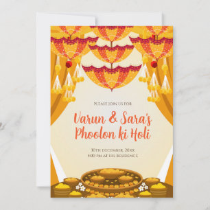 Digital Mayoun invites as Haldi invitations