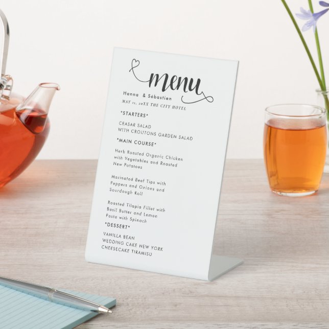 Digital Menu pedestal sign (In SItu)