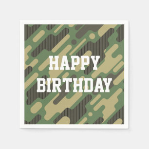 Digital Military Camouflage Napkin
