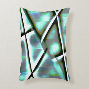 Digital minted colours up sloping framed rectangle decorative cushion