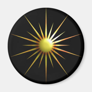 Digital Modern Sun Magnet