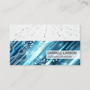 Digital Modern Technology Background Business Card
