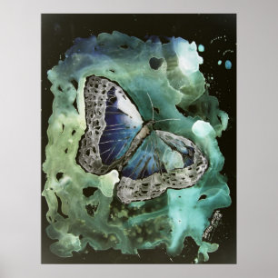 digital monarch butterfly modern art print