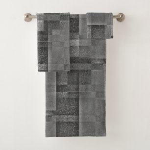 Digital Mounting of Matte Granite Marble Bath Towel Set