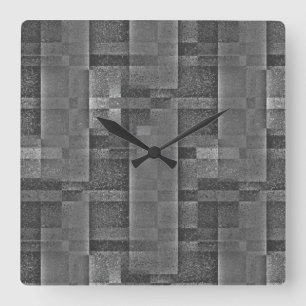 Digital Mounting of Matte Granite Marble Square Wall Clock