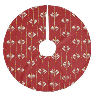 Digital Mughal: Textile Plant Artwork. Brushed Polyester Tree Skirt