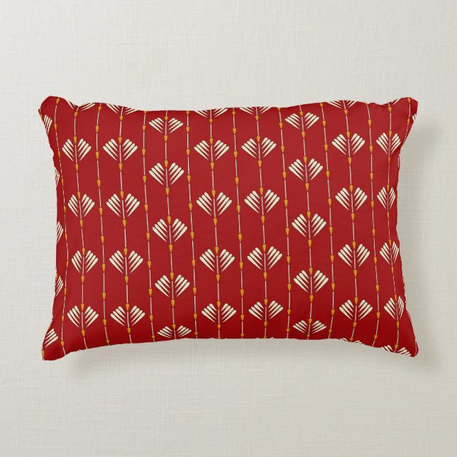 Digital Mughal: Textile Plant Artwork. Decorative Cushion (Front)