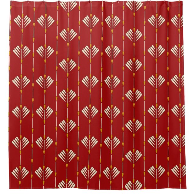 Digital Mughal: Textile Plant Artwork. Shower Curtain (Front)