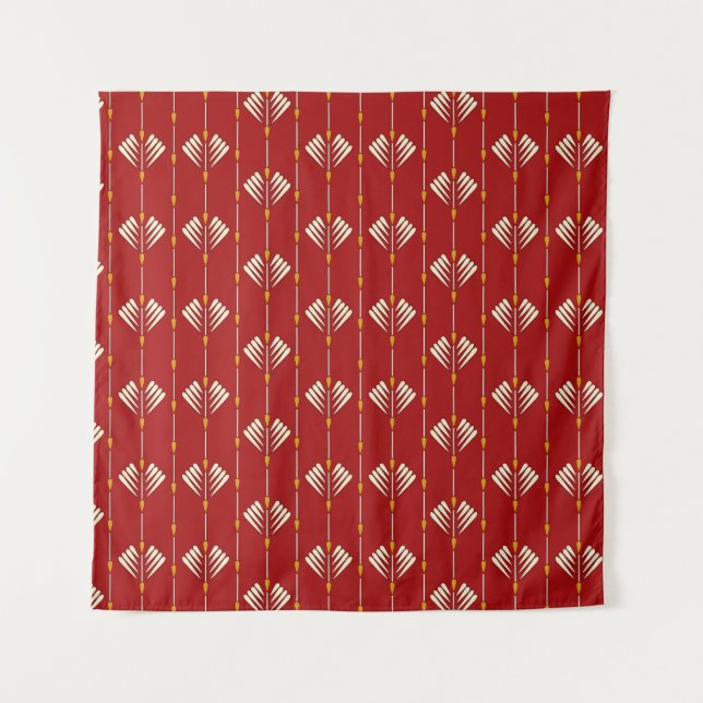 Digital Mughal: Textile Plant Artwork. Tapestry (Front)