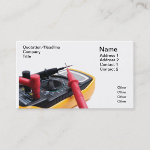 Digital multimeter business card