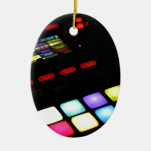 Digital Music Dj Technology Sequencer Samples Ceramic Tree Decoration