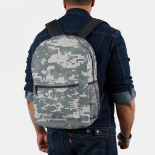 Digital Nature Camo  Printed Backpack