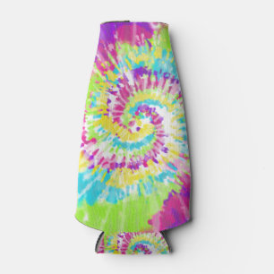 Digital Neon Tie Dye Bottle Cooler
