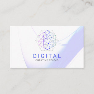 Digital Network Logo Business Card