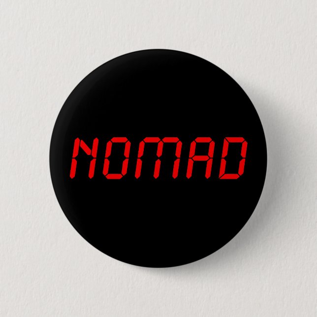 DIGITAL NOMAD 6 CM ROUND BADGE (Front)