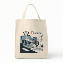 Digital Nomad Escape Route tote bag
