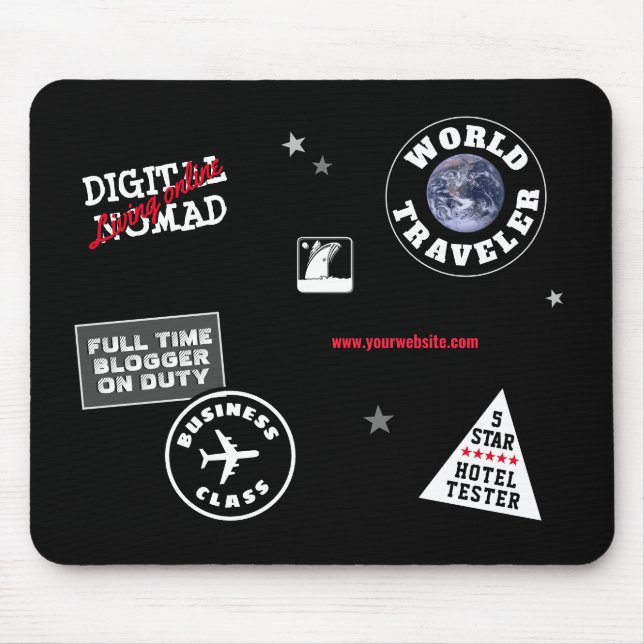 Digital Nomad Mouse Mat (Front)