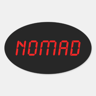 DIGITAL NOMAD OVAL STICKER